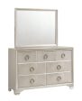 Salford Rectangular Dresser Mirror Metallic Sterling Online