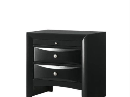 Fallon Black Nightstand Online Hot Sale