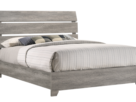 Tundra Greyish Brown Platform Bed Discount