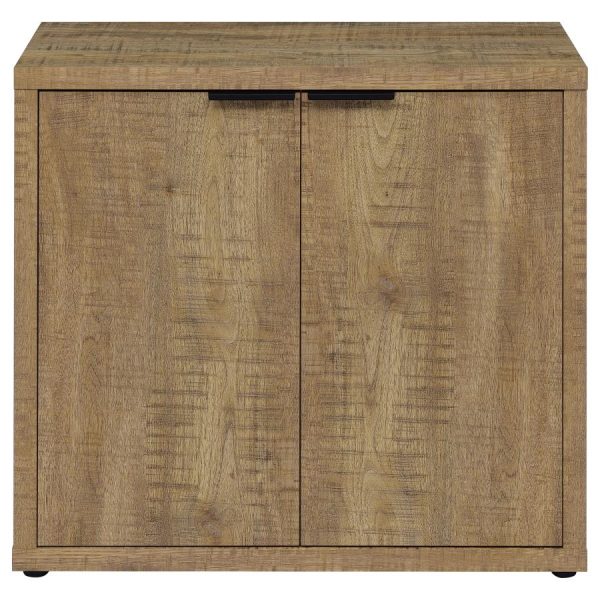 Pepita 2-door Engineered Wood Accent Cabinet with Adjustable Shelves Mango Brown Discount