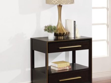 Durango 2-drawer Nightstand Smoked Peppercorn Online Hot Sale