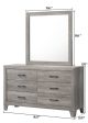 Hopkins Driftwood Dresser Mirror For Cheap