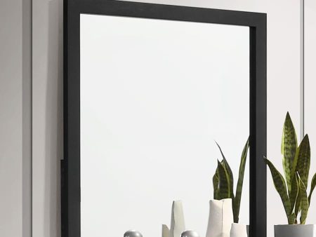 Kendall Square Dresser Mirror Black For Sale