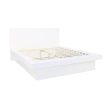 Jessica Platform Bed with Rail Seating White Discount