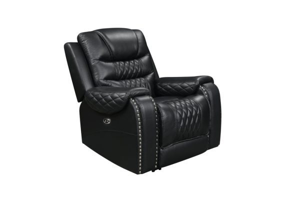 Harley Black Power - TOP GRAIN LEATHER Reclining Set Fashion