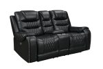 Harley Black Power - TOP GRAIN LEATHER Reclining Set Fashion