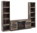 Derekson 3-Piece Entertainment Center with Electric Fireplace Fashion