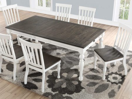 Joanna 64-80 inch Dining Table w  16″Leaf on Sale