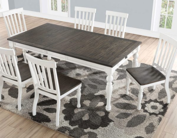 Joanna 64-80 inch Dining Table w  16″Leaf on Sale