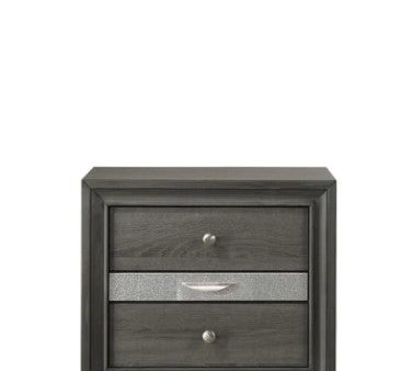 Regata Gray Silver Nightstand on Sale