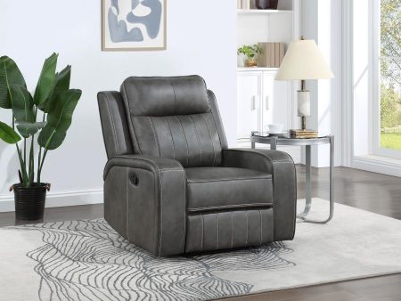 Raelynn Upholstered Recliner Chair Grey Hot on Sale