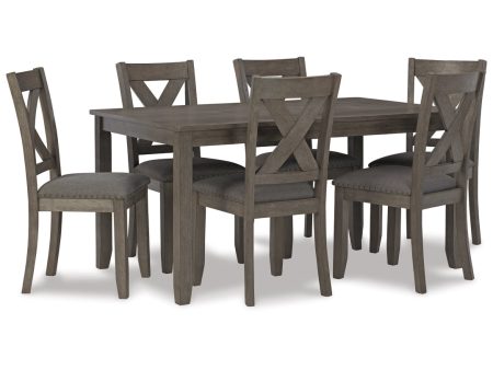 Caitbrook Dining Table and 6 Chairs Set Online Sale