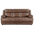 Ellington 2-Piece Upholstered Padded Arm Sofa Set Dark Brown Online now