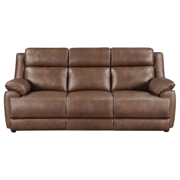 Ellington 2-Piece Upholstered Padded Arm Sofa Set Dark Brown Online now