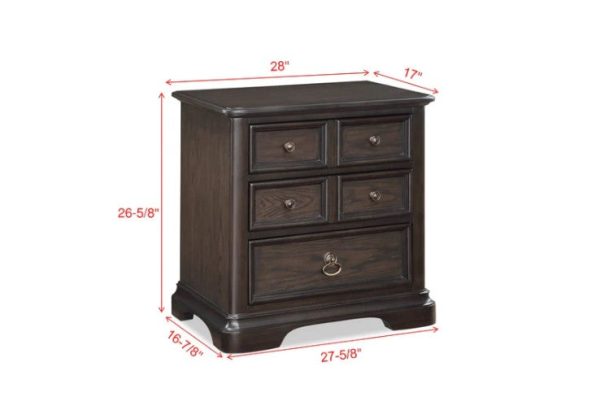 Duke Grayish Brown Nightstand on Sale