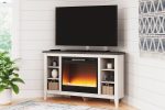 Dorrinson Corner TV Stand with Electric Fireplace Online now