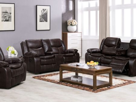 Reno Brown - 2PC or 3PC Reclining Set Online Hot Sale