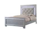 Lillian Silver LED Upholestered Bed Online now