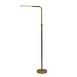 Verve Brassed Gold Floor Lamp with On Off Switch Adjustable Led Round Base Fashion