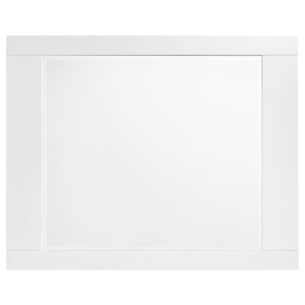 Felicity Rectangle Dresser Mirror Glossy White Online