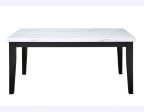 Sterling 66-inch Faux-Marble Dining Table Fashion