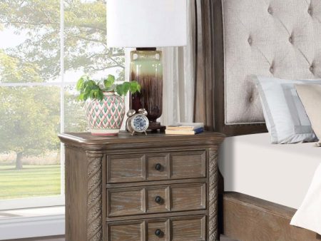 Emmett 3-drawer Nightstand Walnut Hot on Sale