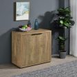 Pepita 2-door Engineered Wood Accent Cabinet with Adjustable Shelves Mango Brown Discount