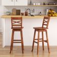 Swivel 30-Inch Bar Height Stool Set of 2 with Footrest Cheap