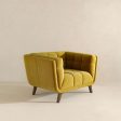 Addison Mid Century Modern Gold Velvet Lounge Chair Fashion