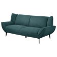 Acton Upholstered Flared Arm Sofa Teal Blue on Sale