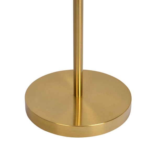 Brilliance Modern Gold Brush Floor Lamp, Opal Glass Shades and Round Metal Base Online Sale