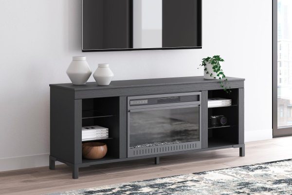 Cayberry 60  TV Stand with Electric Fireplace Discount