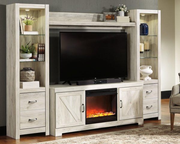 Bellaby 4-Piece Entertainment Center with Fireplace Online Hot Sale