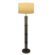 Nimbus Brushed Nickel Floor Lamp with 3-Way Rotary Switch Clear Glass Body  Metal Base Online now