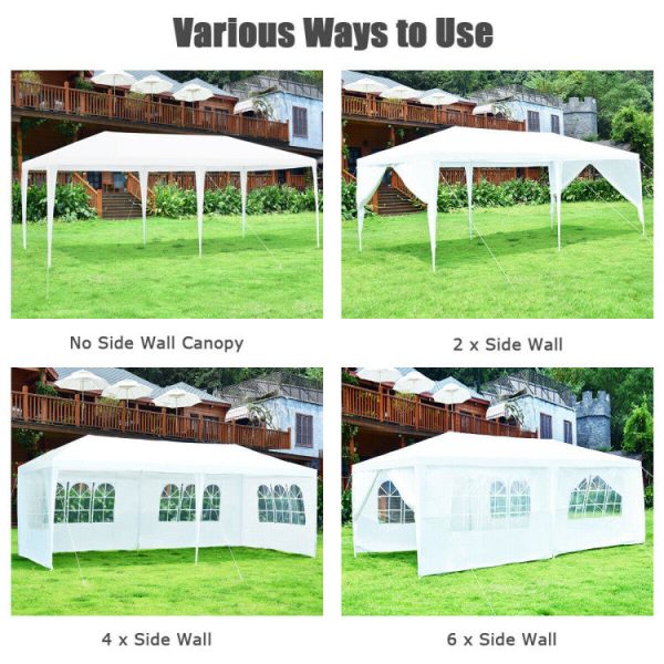 10 x 20 Feet 6 Sidewalls Canopy Tent with Carry Bag Online now