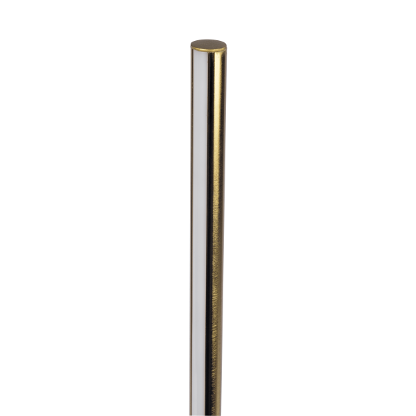 Prism Brassed Gold LED Floor Lamp with On Off Switch Faux Marble Base Hot on Sale