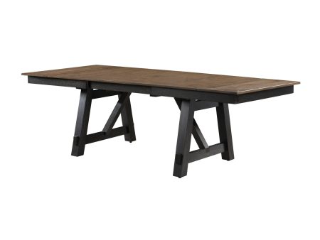 MARIBELLE DINING TABLE WHEAT CHARCOAL Online now