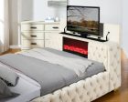 Future Beige Platform Bed Online