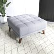 Addison Square Upholstered Ottoman For Sale