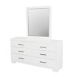 Jessica Rectangular Dresser Mirror White For Discount