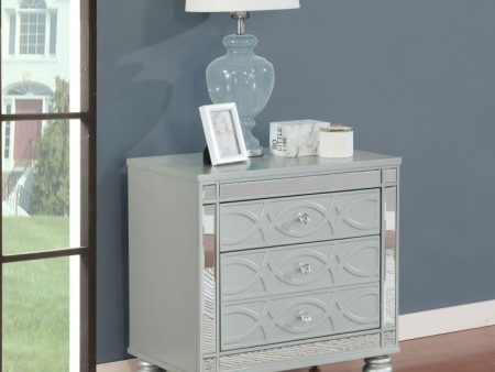 Gunnison 2-drawer Nightstand Silver Metallic Sale