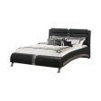 Jeremaine Upholstered Bed Black Supply