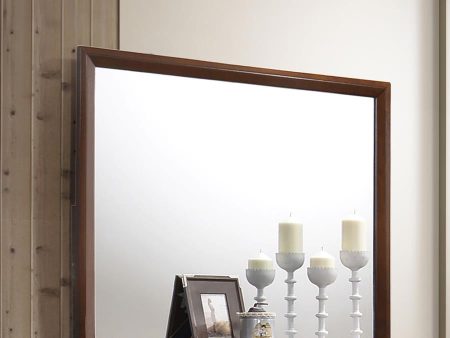 Serenity Rectangle Dresser Mirror Rich Merlot Fashion