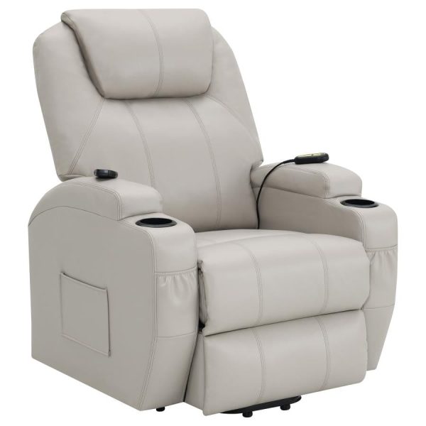 Sanger Upholstered Power Lift Recliner Chair with Massage Online Sale