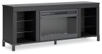 Cayberry 60  TV Stand with Electric Fireplace Discount