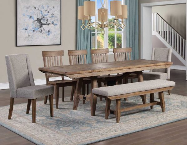 Riverdale 96-inch Dining Table w 2 12-inch Leaves Online now