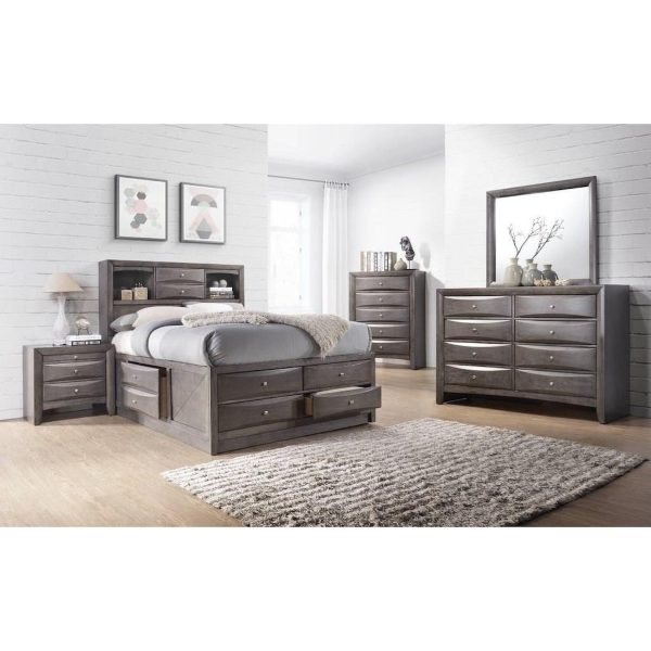 Emily Gray Bedroom Dresser Mirror Discount