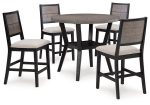 Corloda Counter Height Dining Table and 4 Barstools (Set of 5) For Discount