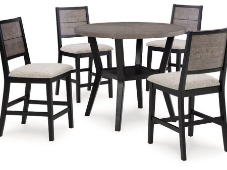 Corloda Counter Height Dining Table and 4 Barstools (Set of 5) For Discount