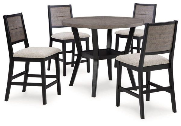 Corloda Counter Height Dining Table and 4 Barstools (Set of 5) For Discount